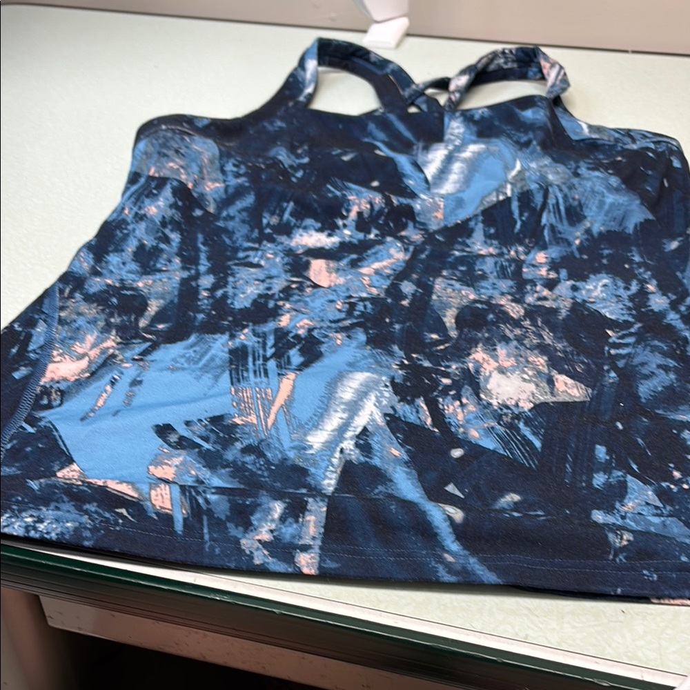 Lululemon Blue and Black Tank Top